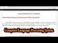 Transformation Process of an Input Source File into an Executable