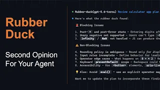 GitHub Copilot Rubber Duck Give Your Agent a Second Opinion