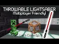 Make a THROWABLE Lightsaber in Minecraft Minecraft Data Packs LC6