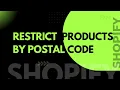 Restrict Products by Zip or Post Code in Shopify Without an App Client Showcase