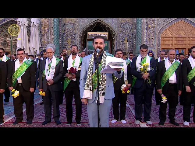 ⁣خدم العتبة العلوية المقدّسة يحيون ذكرى مولد أميرهم علي (عليه السلام) 1445هـ