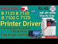 How to Install Xerox Versalink B 7125 Print Driver on Windows 10 Tray Paper Setting ll
