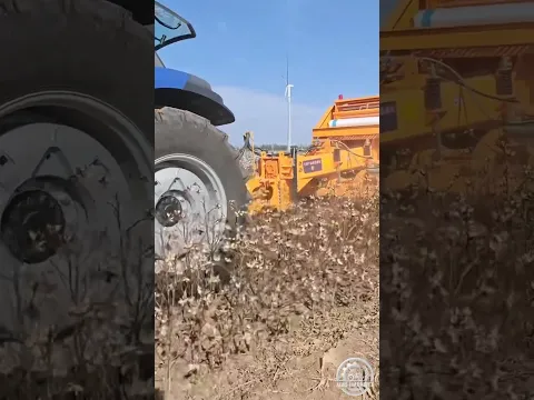 Field Demo: Cotton Stalk Baler 9YGG-5300 in Action || Season 2026 in China || #cotton #harvesting