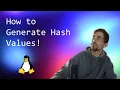 How to Generate Hash values Using Linux