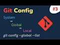 Git INIT Git Config Set Config In Git Git Tutorial 3 HINDI