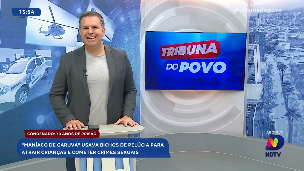 Bicho de pelúcia como isca: 'Maníaco de Garuva' enfrenta sentença de 70 anos