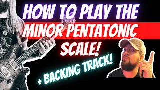 how to play the minor pentatonic scale shape 1 backing track