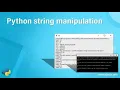 String manipulation in python using PictoBlox