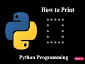 Hollow Square Star Pattern Code with Login in Python