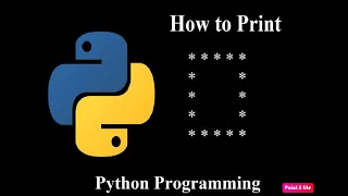 Hollow Square Star Pattern Code with Login in Python