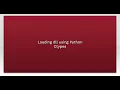 Loading dll using Python Ctypes