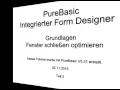 PureBasic FormDesigner Tutorial Teil