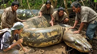 Viral !! Dikira Batang Pohon Kering Ternyata Ular Piton Raksasa Sedang Bertapa Dihutan Gunung Kawi