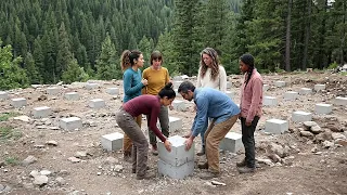 Friends Build a Wood Cabin in Forest in 10 Minutes – TIMELAPSE | Start to Finish by @jeffreywaldman