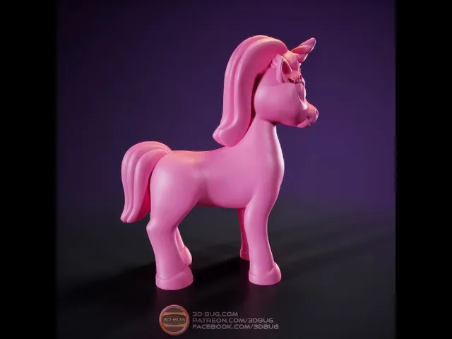 Stylized unicorn video thumbnail