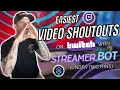 EASIEST Shoutouts on Twitch with Streamer Bot Under TWO Mins