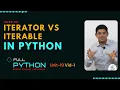 Python Unit19 1 more about - iterator vs iterable What is an iterable and iterator in python