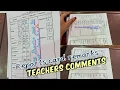 Teachers Remarks For students Reportcardcomments percentage hisab sy remarks Behavior remarks