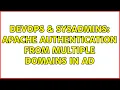 DevOps SysAdmins Apache authentication from multiple domains in AD