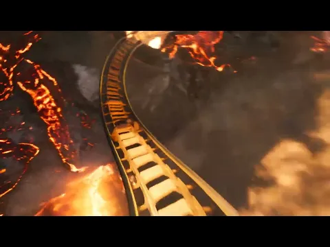 Volcano Roller Coaster — AI Video Generator Example