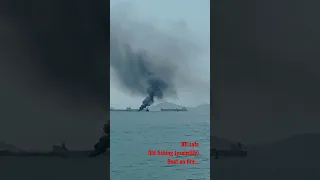 Old fishing boat is burning. Close to Panama Canal, Pacific side #captaingerman #sailingpanama