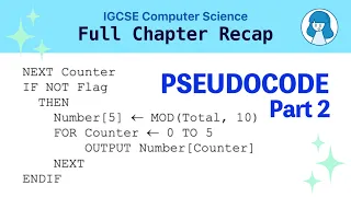 Pseudocode Revision 2D Arrays Procedures Functions Files Strings Rounding IGCSE CS