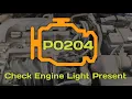 how to fix DTC P0204 check Engine Light show -