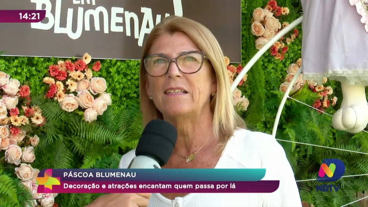 Páscoa em Blumenau: decoração e atrações encantam quem passa por lá