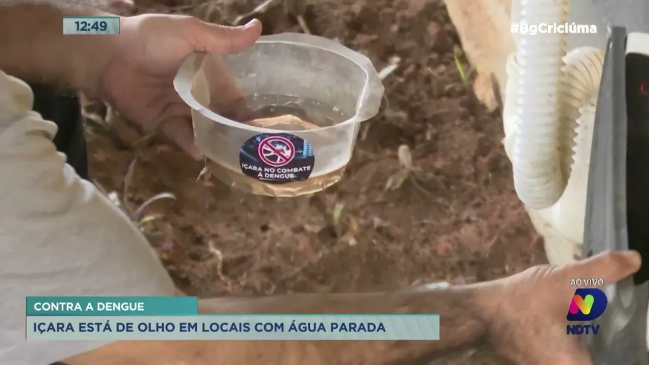 Vigilância Epidemiológica de Içara visita casas no combate aos focos da Dengue