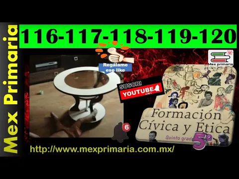 Download MP3 Formación,Cívica,Ética,5, pag,116,117,118,119,120, Cultura,legalidad, honestidad,servidores,públicos