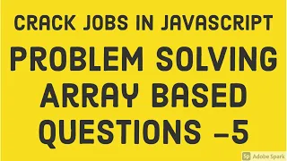Problem Solving Array Question Set