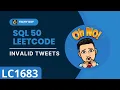 1683 Invalid Tweets LEETCODE SQL 50 INTERVIEW SQL QUESTION