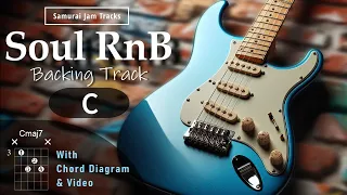 Chill RnB Groove Guitar Backing Track in C major