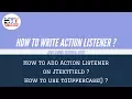 How to write Action Listener on JTextField Java Swing Tutorial