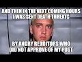 Eminem visits reddit