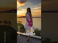 Miss Bolivia in the hues of a stunning sunset 🌅 at #sabah #misstourisminternational #missbolivia