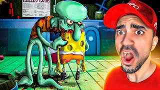 سبونج بوب مخطوف من شفيق المرعب لا تلعب هاي اللعبة 