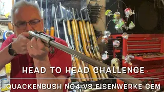Testing my new JG airguns 22 round balls in the Quackenbush no4 vs Eisenwerke gem no13 HTH CH