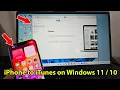 How to connect iphone to itunes on windows 11 and 10