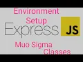 express js Environment Setup