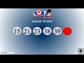 FranceLOTO AUGUST 29 2020 2020 World Lotto Result France LOTO Jackpot Result