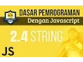 TIPE DATA PADA JAVASCRIPT STRING