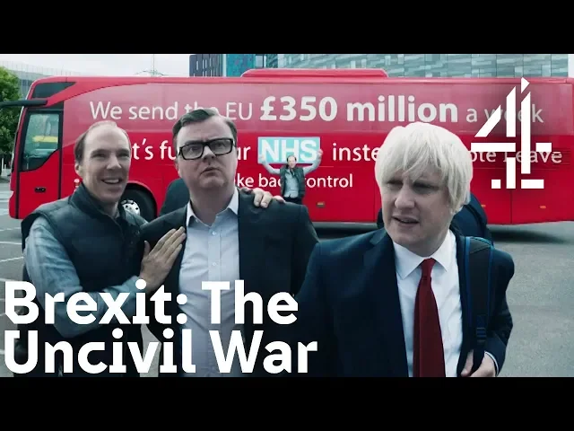 Brexit: The Uncivil War - Benedict Cumberbatch (as Dominic Cummings) Shows Brexit Bus to Boris