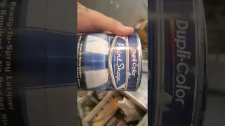 Ready to spray - no recoat window Deep blue metallic duplicolor