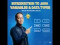 Java Basics Variables and Data Types for Beginners