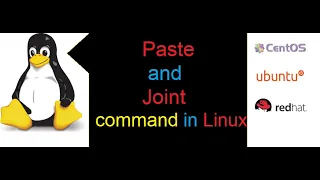 What are the paste and join command in Linux