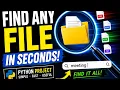 Find ANY File on Your PC in Seconds Better Than Windows Search BASIC Python Script