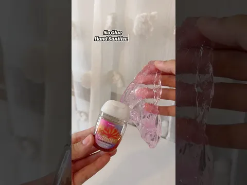 HAND SANITIZER SLIME!? 🫧🧼💕 #viral #slime #noglue #noglueslime #shorts