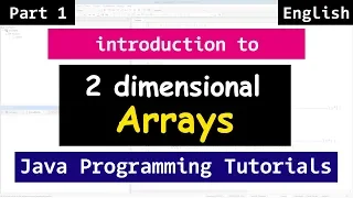 Two Dimensional 2 D Array with Example Java Tutorial for Beginners