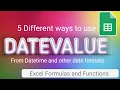 5 Ways to Convert TEXT into DATE Format in excel DATEVALUE Excel Formulas and Functions